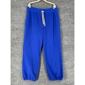 LL Bean Sweatpants Mens XL Blue Joggers Drawstring Relaxed Lounge Comfort